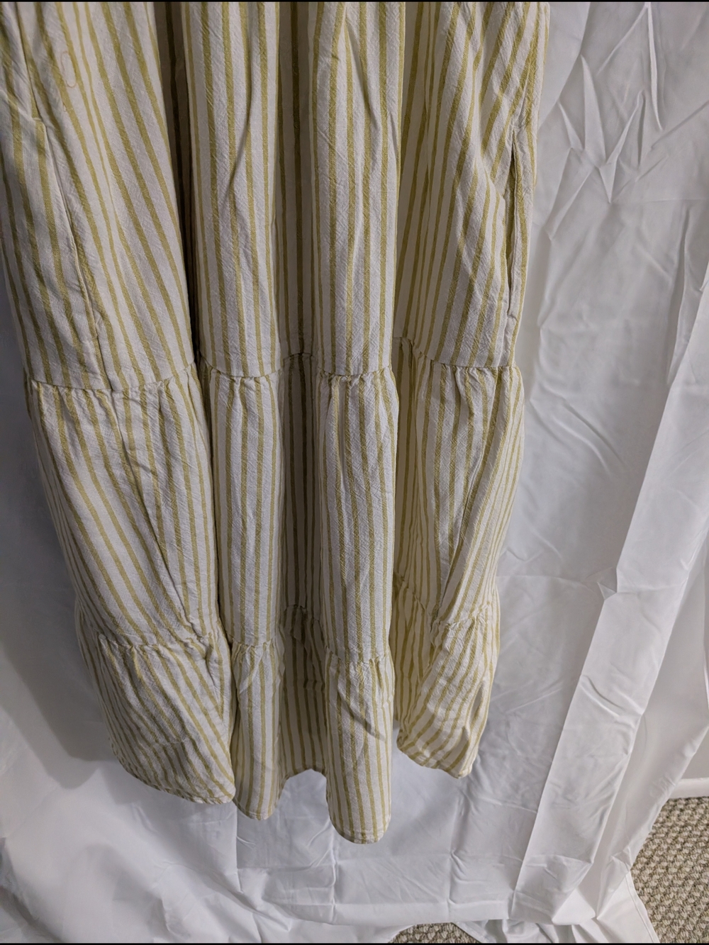 Sonoma Yellow and White Striped Maxi Dress - Picture 3 of 10